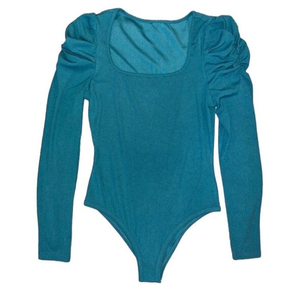 Women’s Long Sleeve Ribbed Bodysuit - Picture 1 of 5